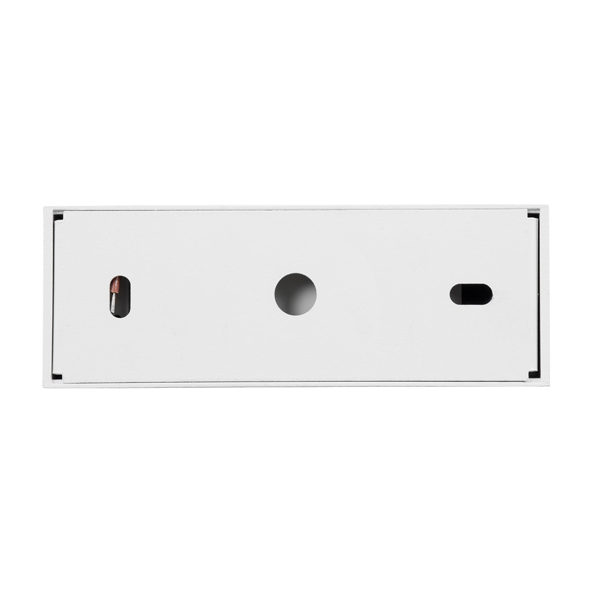 LUMINAR SUPERIOR 60327 Επιφανειακό LED Spot Downlight TrimLess 12W 1620lm 36° AC 220-240V IP20 Μ11.8 x Π4.2 x Υ6.6cm - Λευκό με Κάτοπτρο Χρωμίου - Θερμό Λευκό 2700K - Bridgelux High Lumen Chip Gen2 - TÜV Certified Driver