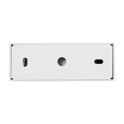 LUMINAR SUPERIOR 60327 Επιφανειακό LED Spot Downlight TrimLess 12W 1620lm 36° AC 220-240V IP20 Μ11.8 x Π4.2 x Υ6.6cm - Λευκό με Κάτοπτρο Χρωμίου - Θερμό Λευκό 2700K - Bridgelux High Lumen Chip Gen2 - TÜV Certified Driver