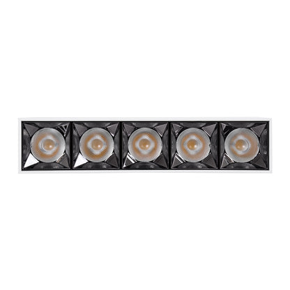 LUMINAR SUPERIOR 60331 Επιφανειακό LED Spot Downlight TrimLess 20W 2700lm 36° AC 220-240V IP20 Μ19.5 x Π4.2 x Υ6.6cm - Λευκό με Κάτοπτρο Χρωμίου - Θερμό Λευκό 2700K - Bridgelux High Lumen Chip Gen2 - TÜV Certified Driver