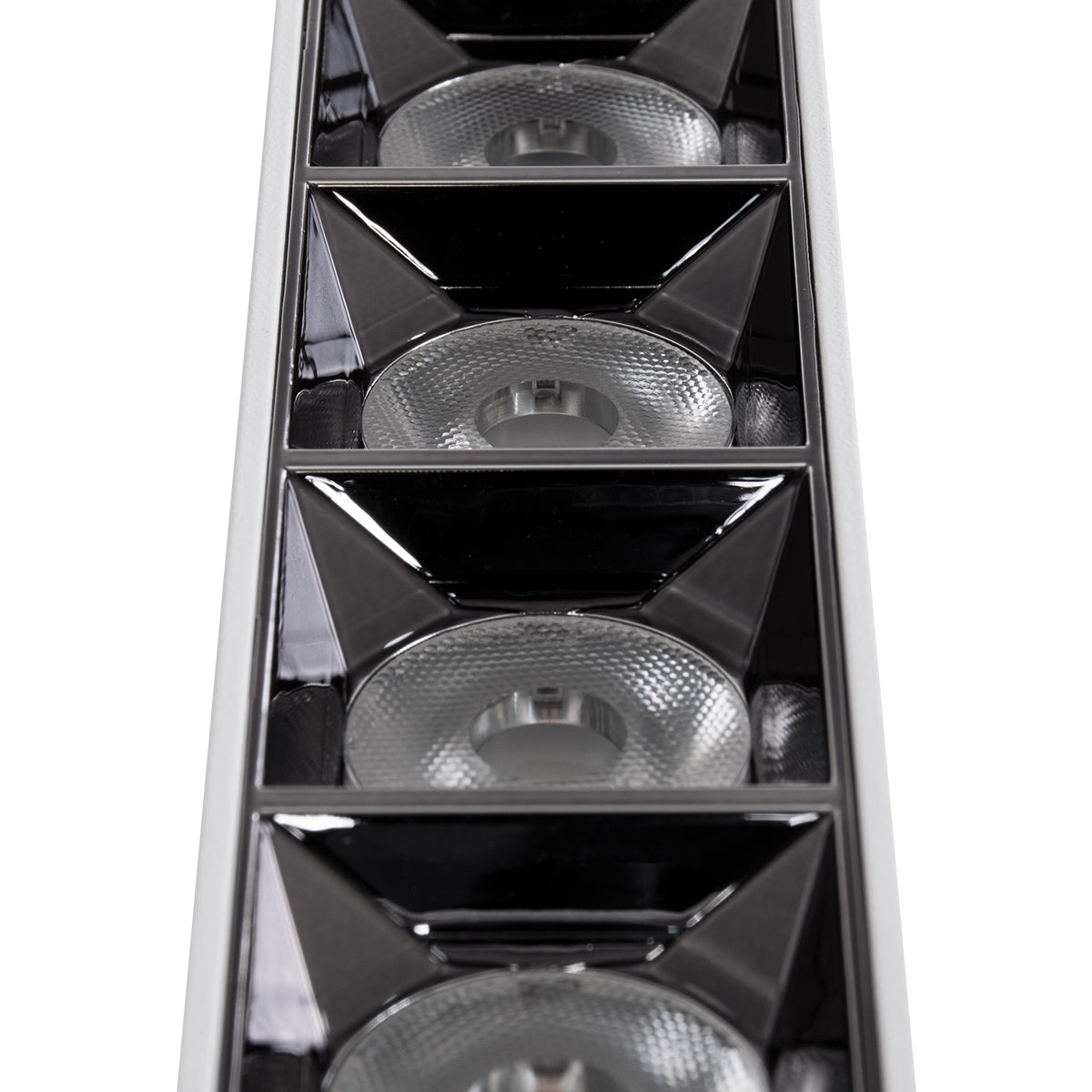 LUMINAR SUPERIOR 60331 Επιφανειακό LED Spot Downlight TrimLess 20W 2700lm 36° AC 220-240V IP20 Μ19.5 x Π4.2 x Υ6.6cm - Λευκό με Κάτοπτρο Χρωμίου - Θερμό Λευκό 2700K - Bridgelux High Lumen Chip Gen2 - TÜV Certified Driver