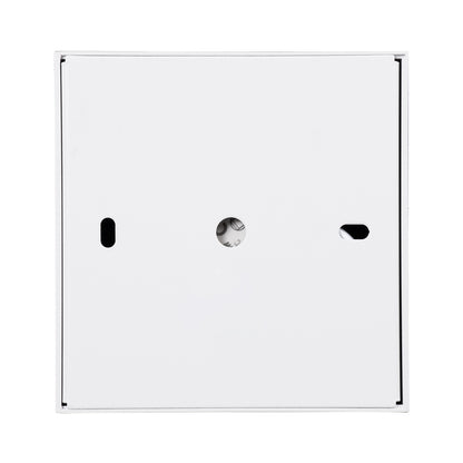 LUMINAR SUPERIOR 60339 Επιφανειακό LED Spot Downlight TrimLess 30W 4050lm 36° AC 220-240V IP20 Μ12 x Π12 x Υ6.6cm - Λευκό με Κάτοπτρο Χρωμίου - Θερμό Λευκό 2700K - Bridgelux High Lumen Chip Gen2 - TÜV Certified Driver