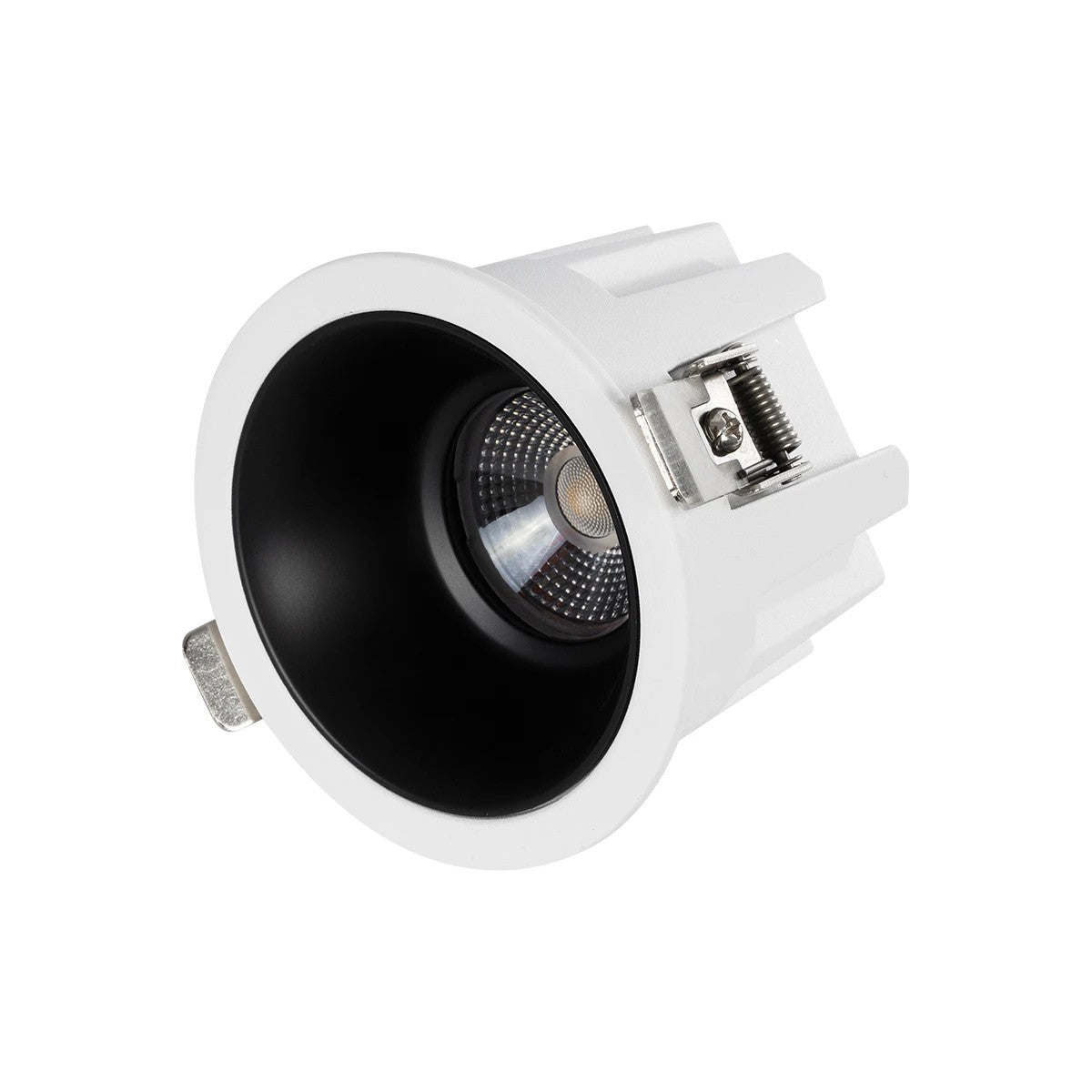 DUSTY 60340 Χωνευτό Downlight Σποτ LED 12W 1380lm 45° AC 220-240V Αδιάβροχο IP65 Φυσικό Λευκό 4500K - Bridgelux COB Chip & TÜV SÜD Driver - Λευκό & Μαύρο Ματ - Μ8.5 x Π8.5 x Υ7 / Q7.2