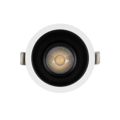 DUSTY 60340 Χωνευτό Downlight Σποτ LED 12W 1380lm 45° AC 220-240V Αδιάβροχο IP65 Φυσικό Λευκό 4500K - Bridgelux COB Chip & TÜV SÜD Driver - Λευκό & Μαύρο Ματ - Μ8.5 x Π8.5 x Υ7 / Q7.2