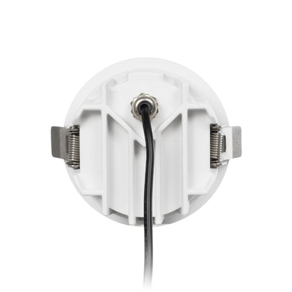 DUSTY 60340 Χωνευτό Downlight Σποτ LED 12W 1380lm 45° AC 220-240V Αδιάβροχο IP65 Φυσικό Λευκό 4500K - Bridgelux COB Chip & TÜV SÜD Driver - Λευκό & Μαύρο Ματ - Μ8.5 x Π8.5 x Υ7 / Q7.2