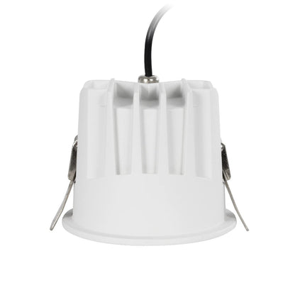 DUSTY 60340 Χωνευτό Downlight Σποτ LED 12W 1380lm 45° AC 220-240V Αδιάβροχο IP65 Φυσικό Λευκό 4500K - Bridgelux COB Chip & TÜV SÜD Driver - Λευκό & Μαύρο Ματ - Μ8.5 x Π8.5 x Υ7 / Q7.2