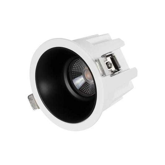 DUSTY 60341 Χωνευτό Downlight Σποτ LED 12W 1320lm 45° AC 220-240V Αδιάβροχο IP65 Θερμό Λευκό 2700K - Bridgelux COB Chip & TÜV SÜD Driver - Λευκό & Μαύρο Ματ - Μ8.5 x Π8.5 x Υ7 / Q7.2