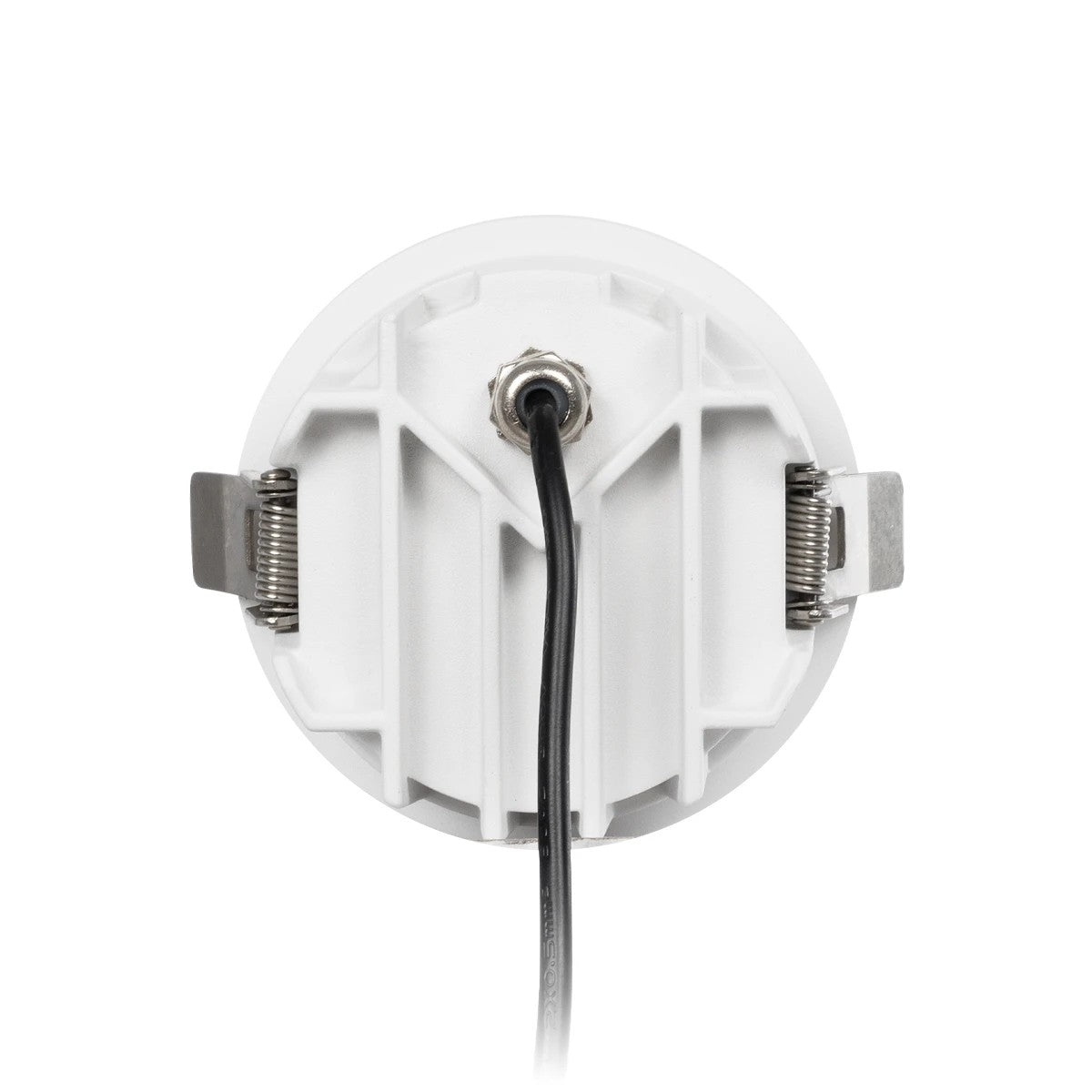 DUSTY 60341 Χωνευτό Downlight Σποτ LED 12W 1320lm 45° AC 220-240V Αδιάβροχο IP65 Θερμό Λευκό 2700K - Bridgelux COB Chip & TÜV SÜD Driver - Λευκό & Μαύρο Ματ - Μ8.5 x Π8.5 x Υ7 / Q7.2