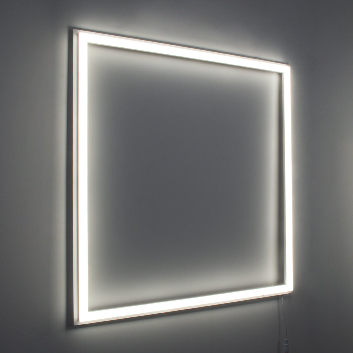 60369 Χωνευτό LED Panel Linear Frameless Super Slim 60x60cm 48W 5520lm 120° CRI≥85Ra AC 220-240V IP44 Μ60 x Π60 x Υ1.5cm - Φυσικό Λευκό 4500K - TÜV Certified Driver