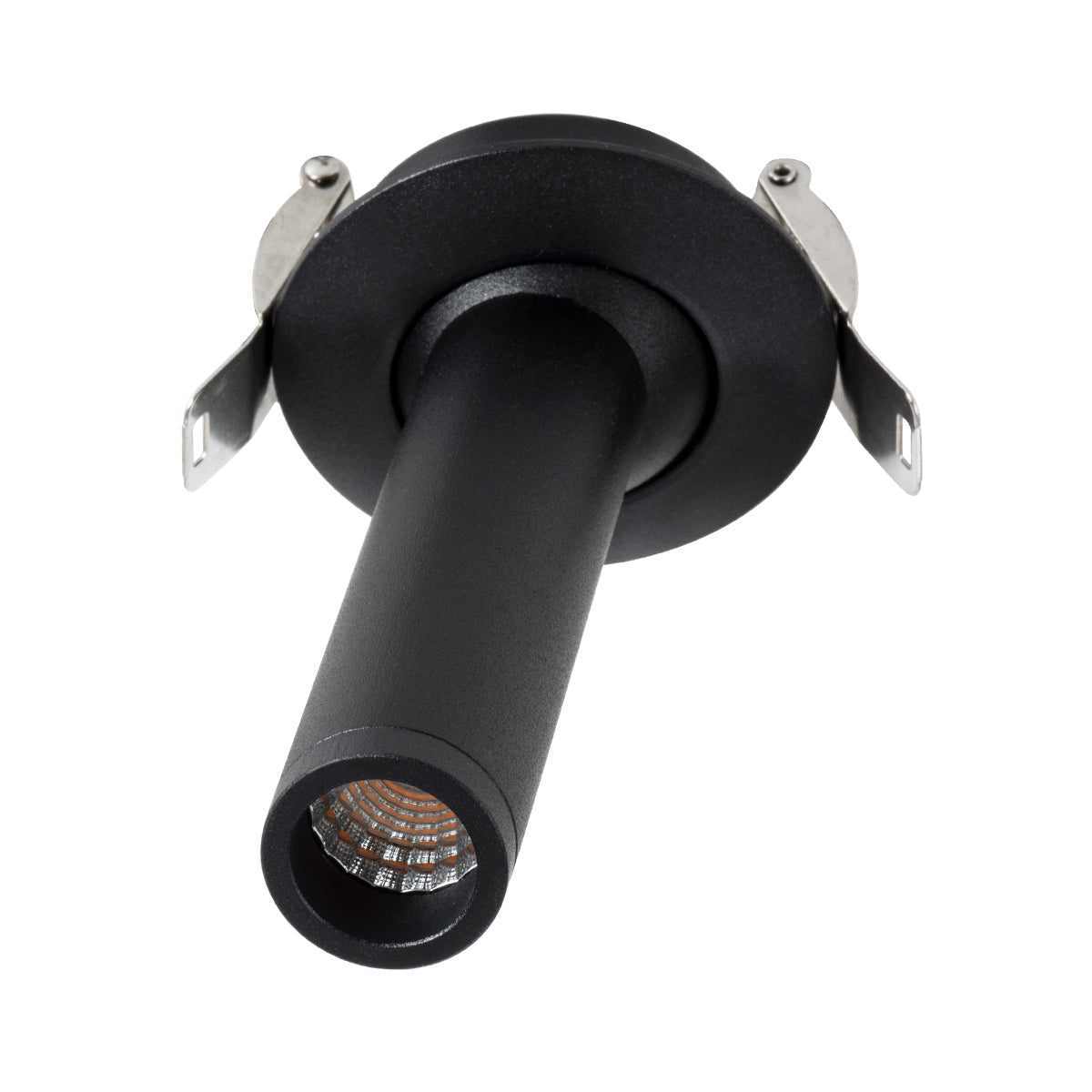 DALE 60371 Χωνευτό LED Κινούμενο Spot Downlight TrimLess Φ6.4cm 5W 500lm 36° AC 220-240V IP20 Φ6.4cm x Υ10cm - Στρόγγυλο - Μαύρο - Θερμό Λευκό 2700K - Bridgelux COB - TÜV Certified Driver