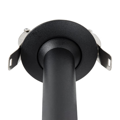 DALE 60371 Χωνευτό LED Κινούμενο Spot Downlight TrimLess Φ6.4cm 5W 500lm 36° AC 220-240V IP20 Φ6.4cm x Υ10cm - Στρόγγυλο - Μαύρο - Θερμό Λευκό 2700K - Bridgelux COB - TÜV Certified Driver