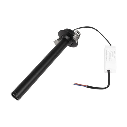 DALE 60372 Χωνευτό Κινούμενο Downlight Σποτ LED 5W 500lm 36° AC 220-240V IP20 Θερμό Λευκό 2700K - Bridgelux COB Chip & TÜV SÜD Driver - Μαύρο Ματ - Μ6.4 x Π6.4 x Υ20 / Q5.5