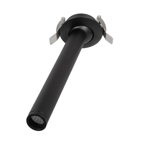 DALE 60372 Χωνευτό Κινούμενο Downlight Σποτ LED 5W 500lm 36° AC 220-240V IP20 Θερμό Λευκό 2700K - Bridgelux COB Chip & TÜV SÜD Driver - Μαύρο Ματ - Μ6.4 x Π6.4 x Υ20 / Q5.5