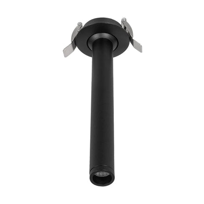 DALE 60372 Χωνευτό Κινούμενο Downlight Σποτ LED 5W 500lm 36° AC 220-240V IP20 Θερμό Λευκό 2700K - Bridgelux COB Chip & TÜV SÜD Driver - Μαύρο Ματ - Μ6.4 x Π6.4 x Υ20 / Q5.5