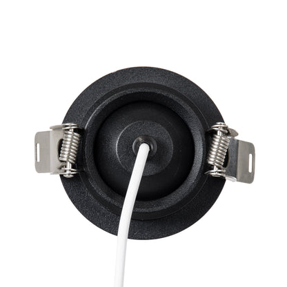 DALE 60373 Χωνευτό LED Κινούμενο Spot Downlight TrimLess Φ6.4cm 5W 500lm 36° AC 220-240V IP20 Φ6.4cm x Υ30cm - Στρόγγυλο - Μαύρο - Θερμό Λευκό 2700K - Bridgelux COB - TÜV Certified Driver