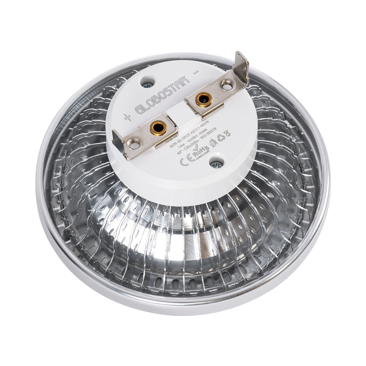 DARKO 60378 Σποτ LED Indirect Anti-Glare AR111 14W 1694lm 40° AC 220-240V IP20 Φ11.1 x Υ6.6cm Ψυχρό Λευκό 6000K - Bridgelux High Lumen COB Gen2 - TÜV Certified Driver