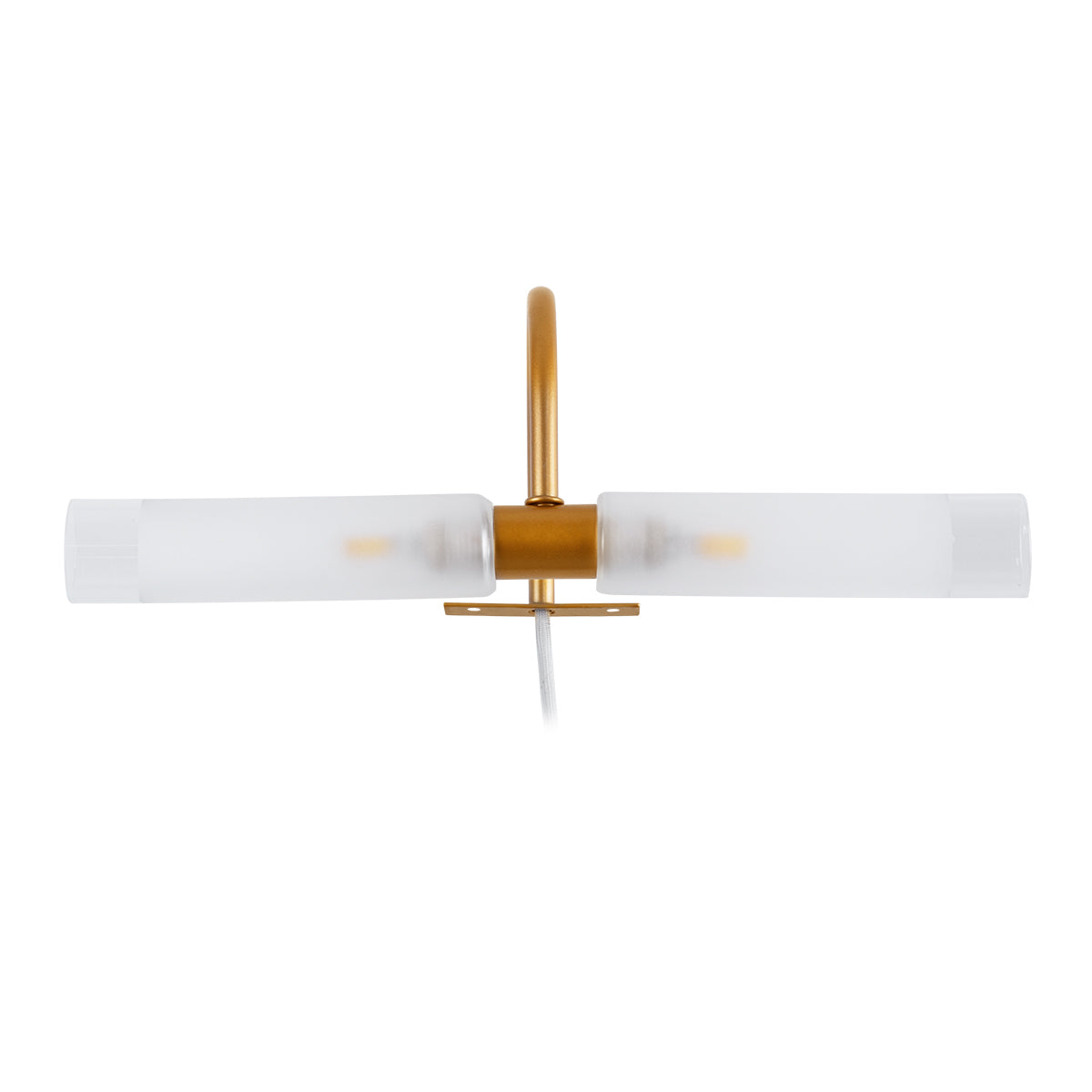 FLORA 60415 Μοντέρνο Φωτιστικό Τοίχου - Απλίκα Καθρέπτη Μπάνιου - Πίνακα 2 x G9 270° AC 220-240V IP44 Μ31 x Π13 x Υ12cm - Χάλκινο