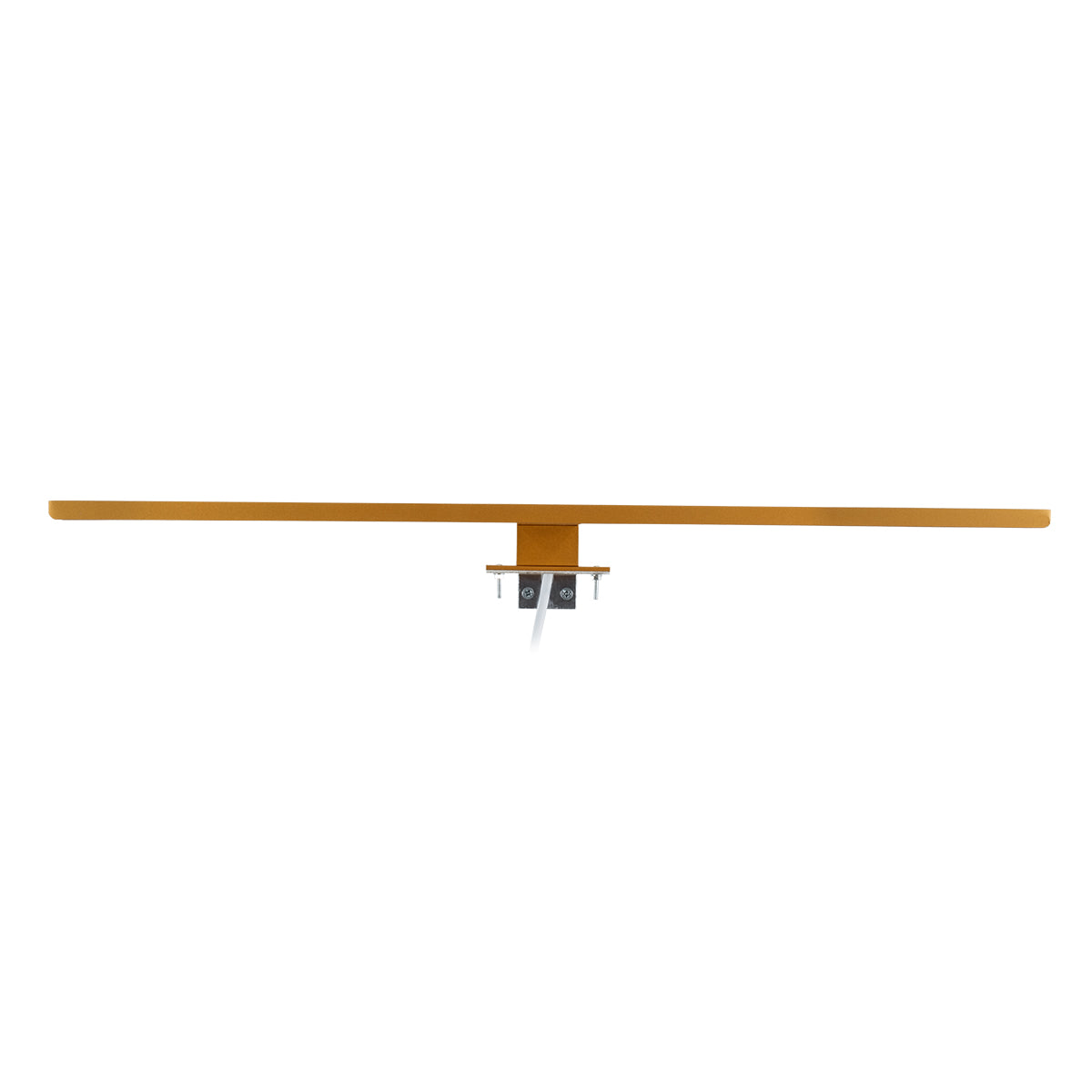 NINA 60423 Μοντέρνο Φωτιστικό Τοίχου - Απλίκα Καθρέπτη Μπάνιου LED 12W 1400lm 120° AC 220-240V IP20 Φυσικό Λευκό 4500K - Bridgelux SMD Chip - Χρυσό Βούρτσας - Μ60 x Π10.5 x Υ4