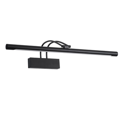 LAURA 60424 Μοντέρνο Φωτιστικό Τοίχου - Απλίκα Καθρέπτη Μπάνιου LED 12W 1400lm 120° AC 220-240V IP20 Φυσικό Λευκό 4500K - Bridgelux SMD Chip - Μαύρο Ματ - Μ60 x Π27 x Υ13