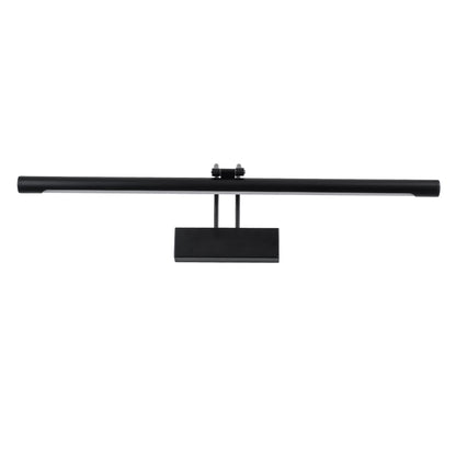 LAURA 60424 Μοντέρνο Φωτιστικό Τοίχου - Απλίκα Καθρέπτη Μπάνιου LED 12W 1400lm 120° AC 220-240V IP20 Φυσικό Λευκό 4500K - Bridgelux SMD Chip - Μαύρο Ματ - Μ60 x Π27 x Υ13