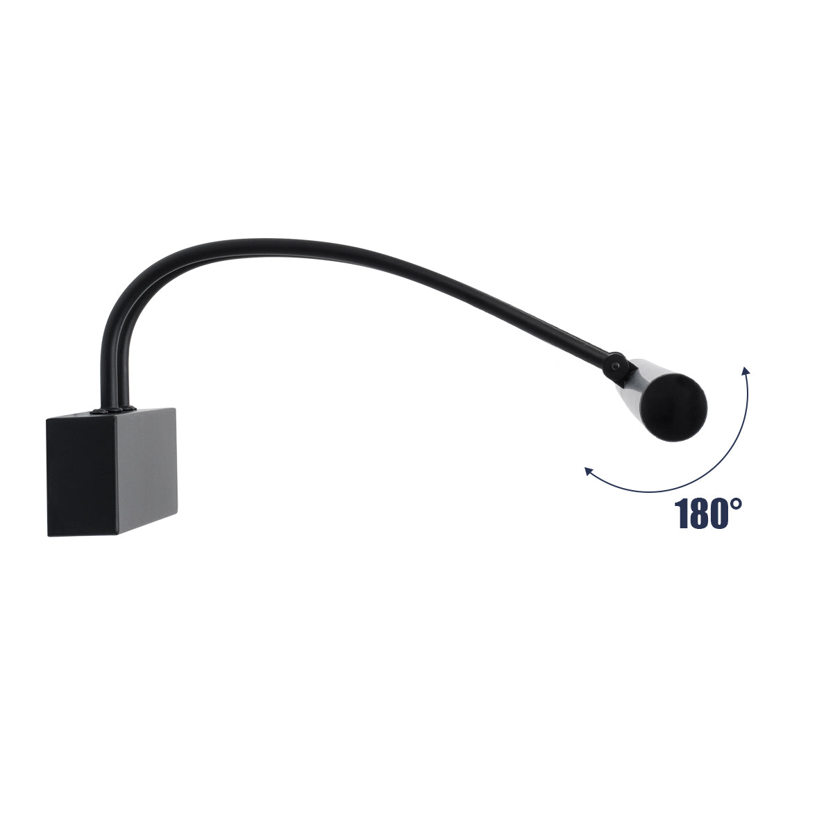 LAURA 60424 Μοντέρνο Φωτιστικό Τοίχου - Απλίκα Καθρέπτη Μπάνιου LED 12W 1400lm 120° AC 220-240V IP20 Φυσικό Λευκό 4500K - Bridgelux SMD Chip - Μαύρο Ματ - Μ60 x Π27 x Υ13