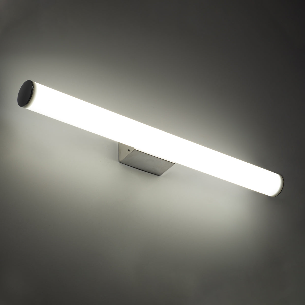 MABEL 60430 Μοντέρνο Φωτιστικό Τοίχου - Απλίκα Καθρέπτη Μπάνιου LED 12W 1400lm 240° AC 220-240V IP20 Φυσικό Λευκό 4500K - Bridgelux SMD Chip - Νίκελ Χρώμιο - Μ60 x Π10 x Υ5