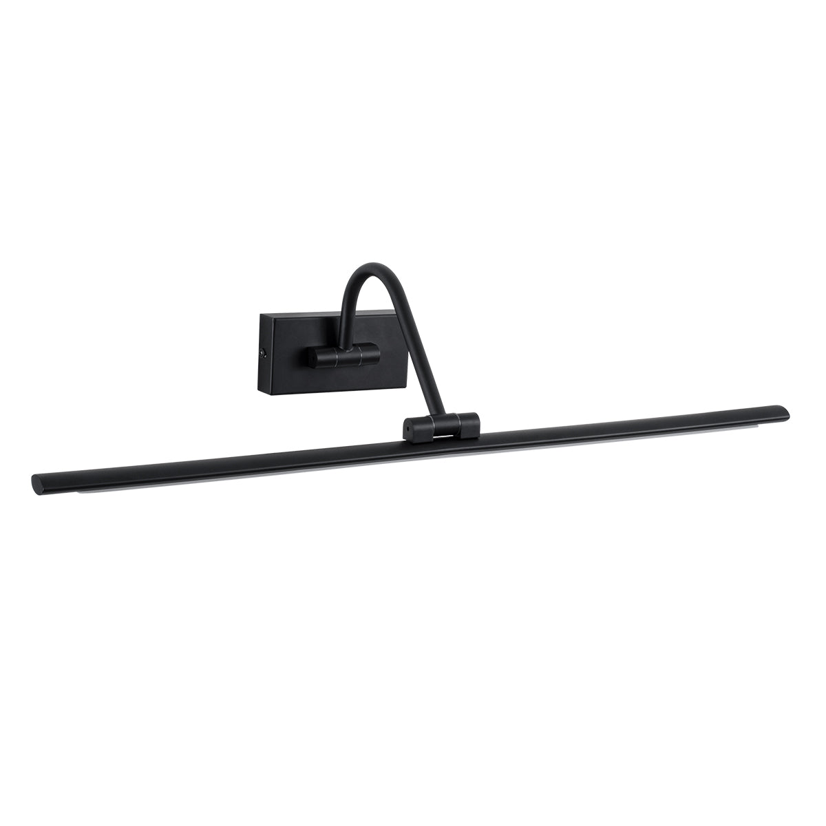 MIRA 60432 Μοντέρνο Φωτιστικό Τοίχου - Απλίκα Καθρέπτη Μπάνιου LED 12W 1400lm 120° AC 220-240V IP20 Φυσικό Λευκό 4500K - Bridgelux SMD Chip - Μαύρο Ματ - Μ60 x Π20 x Υ13