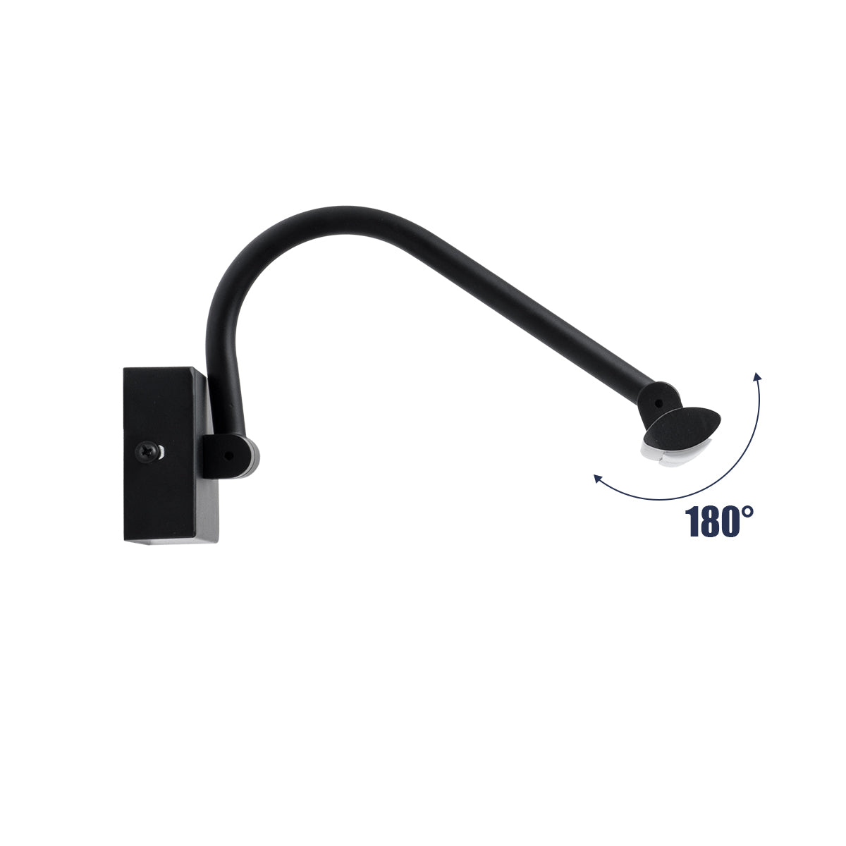 MIRA 60432 Μοντέρνο Φωτιστικό Τοίχου - Απλίκα Καθρέπτη Μπάνιου LED 12W 1400lm 120° AC 220-240V IP20 Φυσικό Λευκό 4500K - Bridgelux SMD Chip - Μαύρο Ματ - Μ60 x Π20 x Υ13