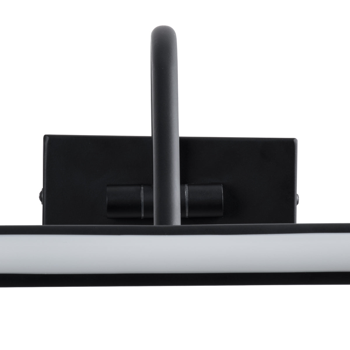 MIRA 60432 Μοντέρνο Φωτιστικό Τοίχου - Απλίκα Καθρέπτη Μπάνιου LED 12W 1400lm 120° AC 220-240V IP20 Φυσικό Λευκό 4500K - Bridgelux SMD Chip - Μαύρο Ματ - Μ60 x Π20 x Υ13