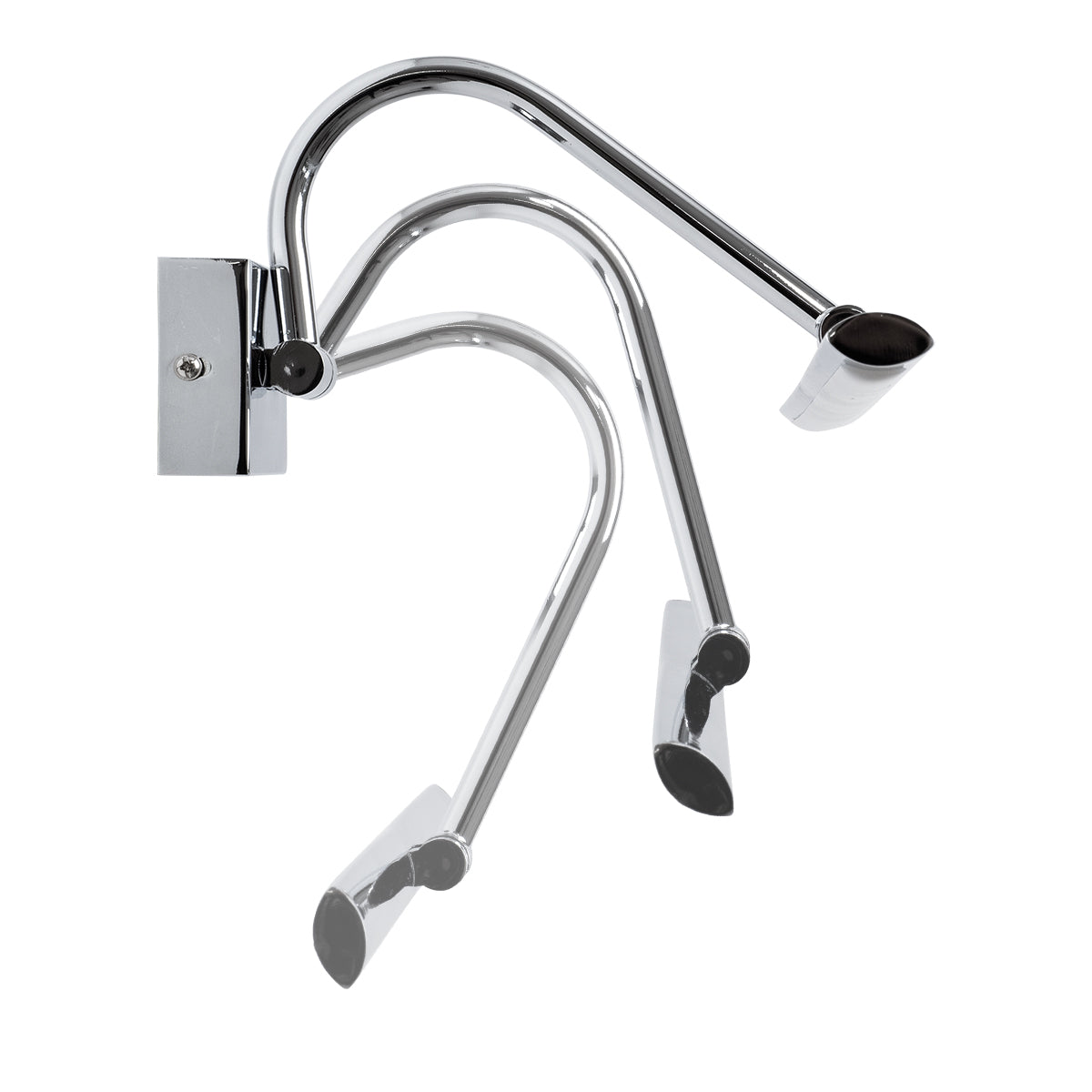 MIRA 60434 Μοντέρνο Φωτιστικό Τοίχου - Απλίκα Καθρέπτη Μπάνιου LED 12W 1400lm 120° AC 220-240V IP20 Φυσικό Λευκό 4500K - Bridgelux SMD Chip - Νίκελ Χρώμιο - Μ60 x Π20 x Υ13