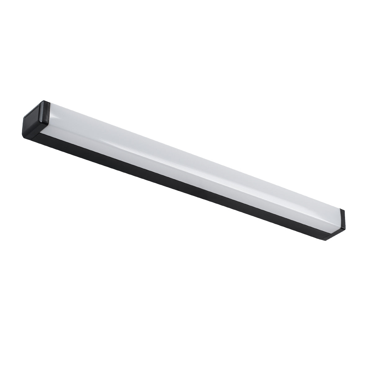 RENATA 60440 Μοντέρνο Φωτιστικό Τοίχου - Απλίκα Καθρέπτη Μπάνιου LED 12W 1400lm 180° AC 220-240V IP20 Φυσικό Λευκό 4500K - Bridgelux SMD Chip - Μαύρο Ματ - Μ60 x Π4 x Υ5.5