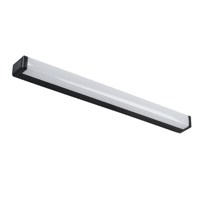 RENATA 60440 Μοντέρνο Φωτιστικό Τοίχου - Απλίκα Καθρέπτη Μπάνιου LED 12W 1400lm 180° AC 220-240V IP20 Φυσικό Λευκό 4500K - Bridgelux SMD Chip - Μαύρο Ματ - Μ60 x Π4 x Υ5.5