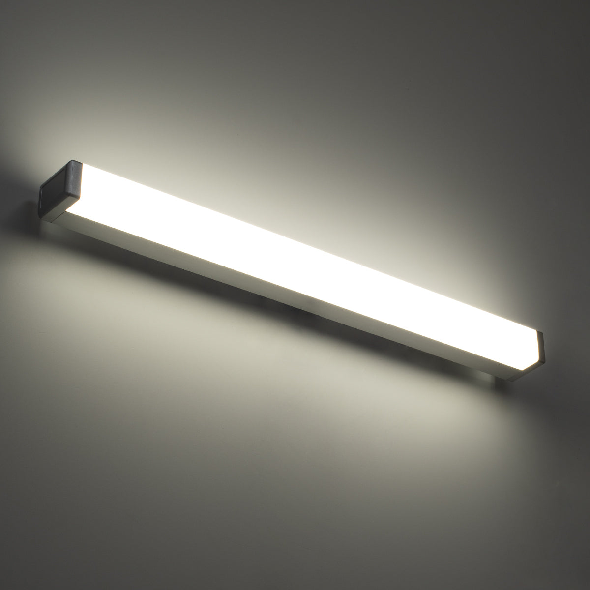 RENATA 60442 Μοντέρνο Φωτιστικό Τοίχου - Απλίκα Καθρέπτη Μπάνιου LED 12W 1400lm 180° AC 220-240V IP20 Φυσικό Λευκό 4500K - Bridgelux SMD Chip - Νίκελ Χρώμιο - Μ60 x Π4 x Υ5.5