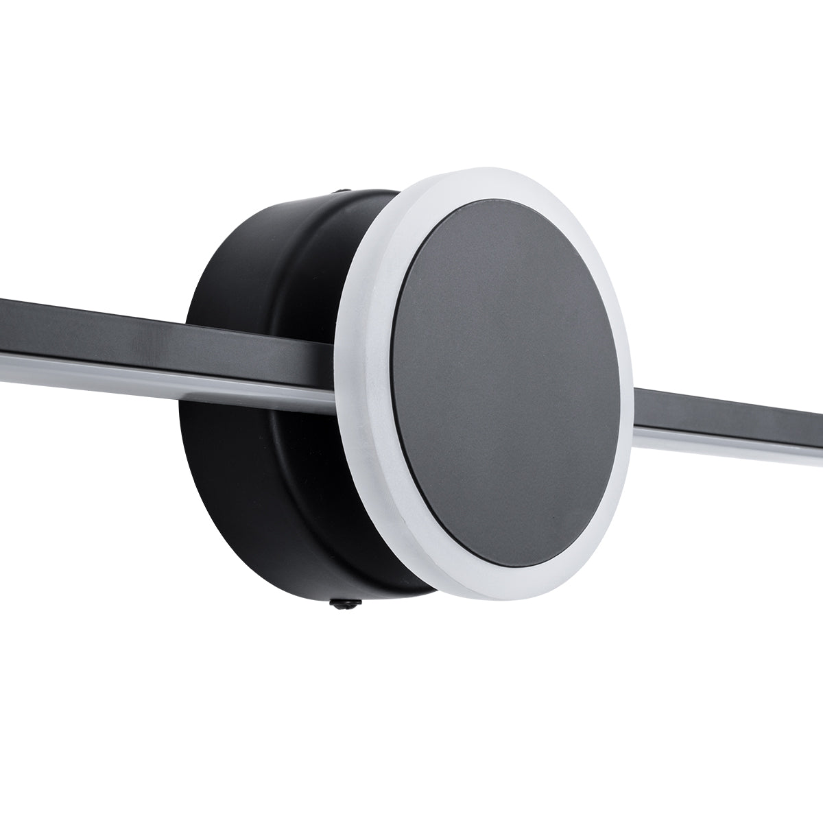 OPAL 60454 Μοντέρνο Φωτιστικό Τοίχου - Απλίκα Καθρέπτη Μπάνιου - Πίνακα LED 14W 1600lm 180° AC 220-240V IP44 Μ60 x Π6 x Υ10cm - Φυσικό Λευκό 4500K - Μαύρο