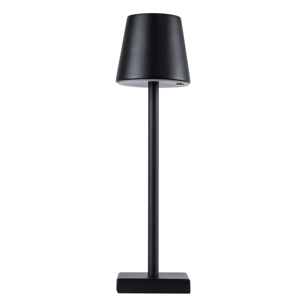 NEGA 60473 Μοντέρνο Επιτραπέζιο Φωτιστικό Πορτατίφ LED 2.2W 154lm 360° DC 5V Επαναφορτιζόμενο με Μπαταρία Li-ion 4000mAh - Διακόπτη Αφής - Θερμό Λευκό 2700K - Dimmable - D10 x H39cm - Μαύρο