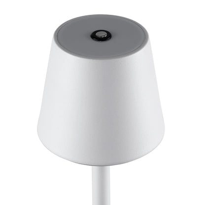 NEGA 60474 Μοντέρνο Επιτραπέζιο Φωτιστικό Πορτατίφ LED 2.2W 154lm 360° DC 5V Επαναφορτιζόμενο με Μπαταρία Li-ion 4000mAh - Διακόπτη Αφής - Θερμό Λευκό 2700K - Dimmable - D10 x H39cm - Λευκό