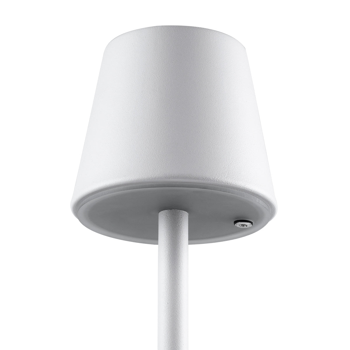 NEGA 60474 Μοντέρνο Επιτραπέζιο Φωτιστικό Πορτατίφ LED 2.2W 154lm 360° DC 5V Επαναφορτιζόμενο με Μπαταρία Li-ion 4000mAh - Διακόπτη Αφής - Θερμό Λευκό 2700K - Dimmable - D10 x H39cm - Λευκό