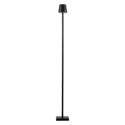 NEGA 60477 Μοντέρνο Επιδαπέδιο Φωτιστικό LED 2.2W 154lm 360° DC 5V Επαναφορτιζόμενο με Μπαταρία Li-ion 4000mAh - Διακόπτη Αφής - Θερμό Λευκό 2700K - Dimmable - D10 x H135cm - Μαύρο