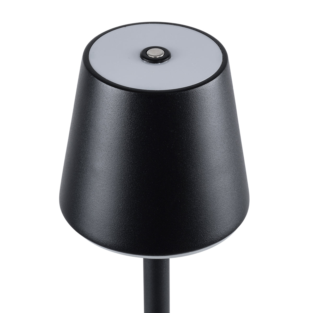 NEGA 60477 Μοντέρνο Επιδαπέδιο Φωτιστικό LED 2.2W 154lm 360° DC 5V Επαναφορτιζόμενο με Μπαταρία Li-ion 4000mAh - Διακόπτη Αφής - Θερμό Λευκό 2700K - Dimmable - D10 x H135cm - Μαύρο