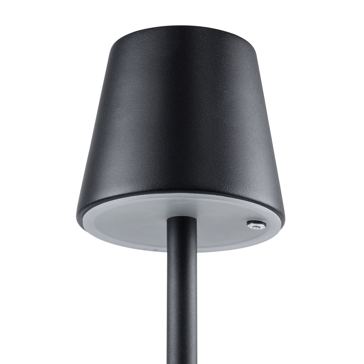 NEGA 60477 Μοντέρνο Επιδαπέδιο Φωτιστικό LED 2.2W 154lm 360° DC 5V Επαναφορτιζόμενο με Μπαταρία Li-ion 4000mAh - Διακόπτη Αφής - Θερμό Λευκό 2700K - Dimmable - D10 x H135cm - Μαύρο