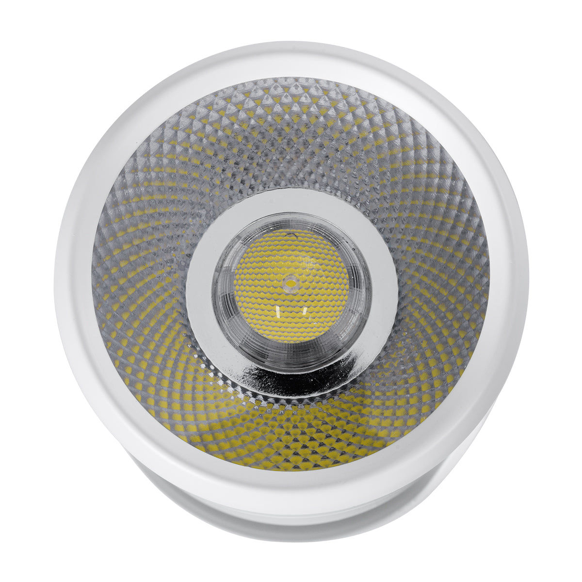 DETRONIC 60500 Επιφανειακό Κινούμενο Spot Downlight LED 10W 1350lm 24° AC 220-240V IP20 Φ9cm x Υ16cm - Στρόγγυλο - Λευκό - Ψυχρό Λευκό 6000K - Bridgelux COB - TÜV Certified Driver