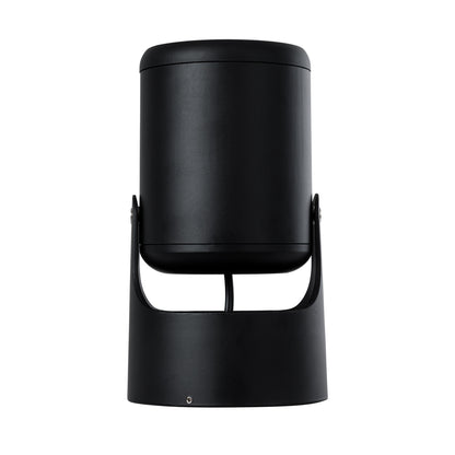 DETRONIC 60503 Επιφανειακό Κινούμενο Spot Downlight LED 10W 1350lm 24° AC 220-240V IP20 Φ9cm x Υ16cm - Στρόγγυλο - Μαύρο - Ψυχρό Λευκό 6000K - Bridgelux COB - TÜV Certified Driver