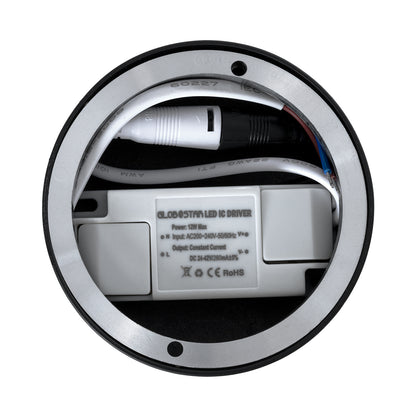 DETRONIC 60505 Επιφανειακό Κινούμενο Spot Downlight LED 10W 1250lm 24° AC 220-240V IP20 Φ9cm x Υ16cm - Στρόγγυλο - Μαύρο - Θερμό Λευκό 2700K - Bridgelux COB - TÜV Certified Driver