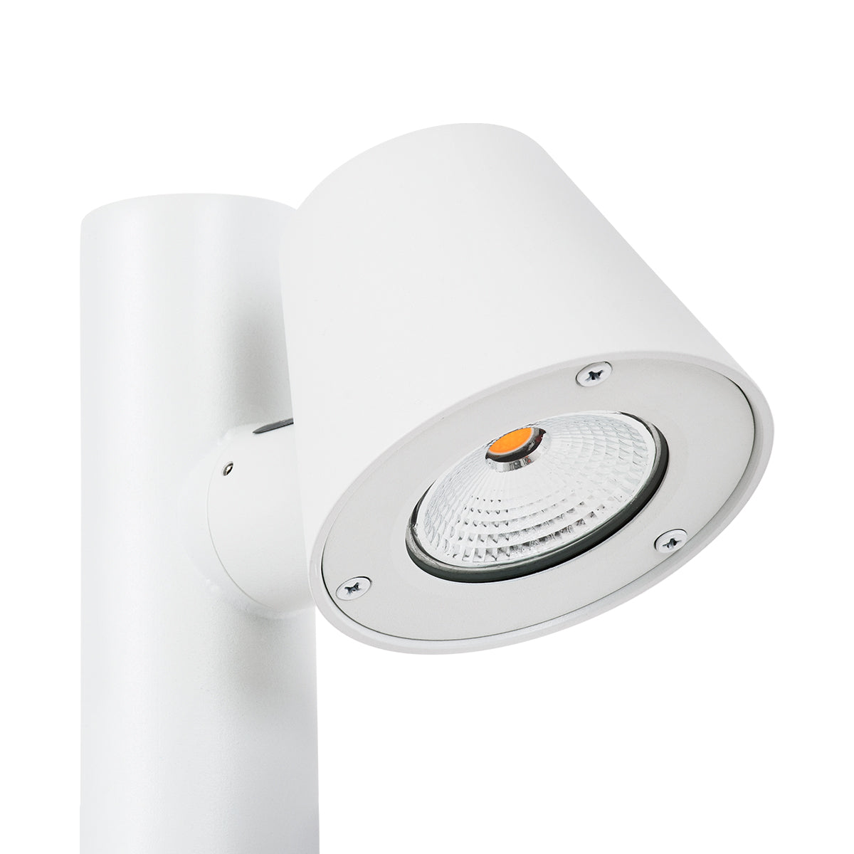 GARDENIA 60509 Φωτιστικό Κήπου - Πάρκου - Πλατείας - Κολωνάκι Αρχιτεκτονικού Φωτισμού Εξωτερικού Χώρου LED 7W 700lm 60° AC220-240V Αδιάβροχο IP65 - Σώμα Αλουμινίου & Tempered Glass - Μ15 x Π18 x Υ180cm - Θερμό Λευκό 2700K - Λευκό - Bridgelux Chip