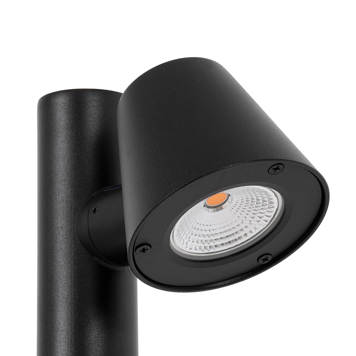 GARDENIA 60511 Φωτιστικό Κήπου - Πάρκου - Πλατείας - Κολωνάκι Αρχιτεκτονικού Φωτισμού Εξωτερικού Χώρου LED 7W 700lm 60° AC220-240V Αδιάβροχο IP65 - Σώμα Αλουμινίου & Tempered Glass - Μ15 x Π18 x Υ180cm - Θερμό Λευκό 2700K - Μαύρο - Bridgelux Chip