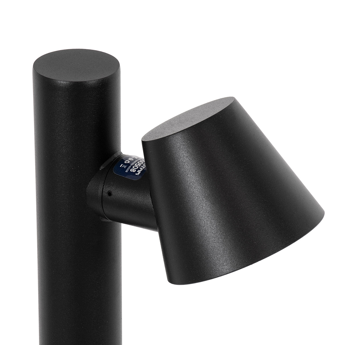 GARDENIA 60511 Φωτιστικό Κήπου - Πάρκου - Πλατείας - Κολωνάκι Αρχιτεκτονικού Φωτισμού Εξωτερικού Χώρου LED 7W 700lm 60° AC220-240V Αδιάβροχο IP65 - Σώμα Αλουμινίου & Tempered Glass - Μ15 x Π18 x Υ180cm - Θερμό Λευκό 2700K - Μαύρο - Bridgelux Chip