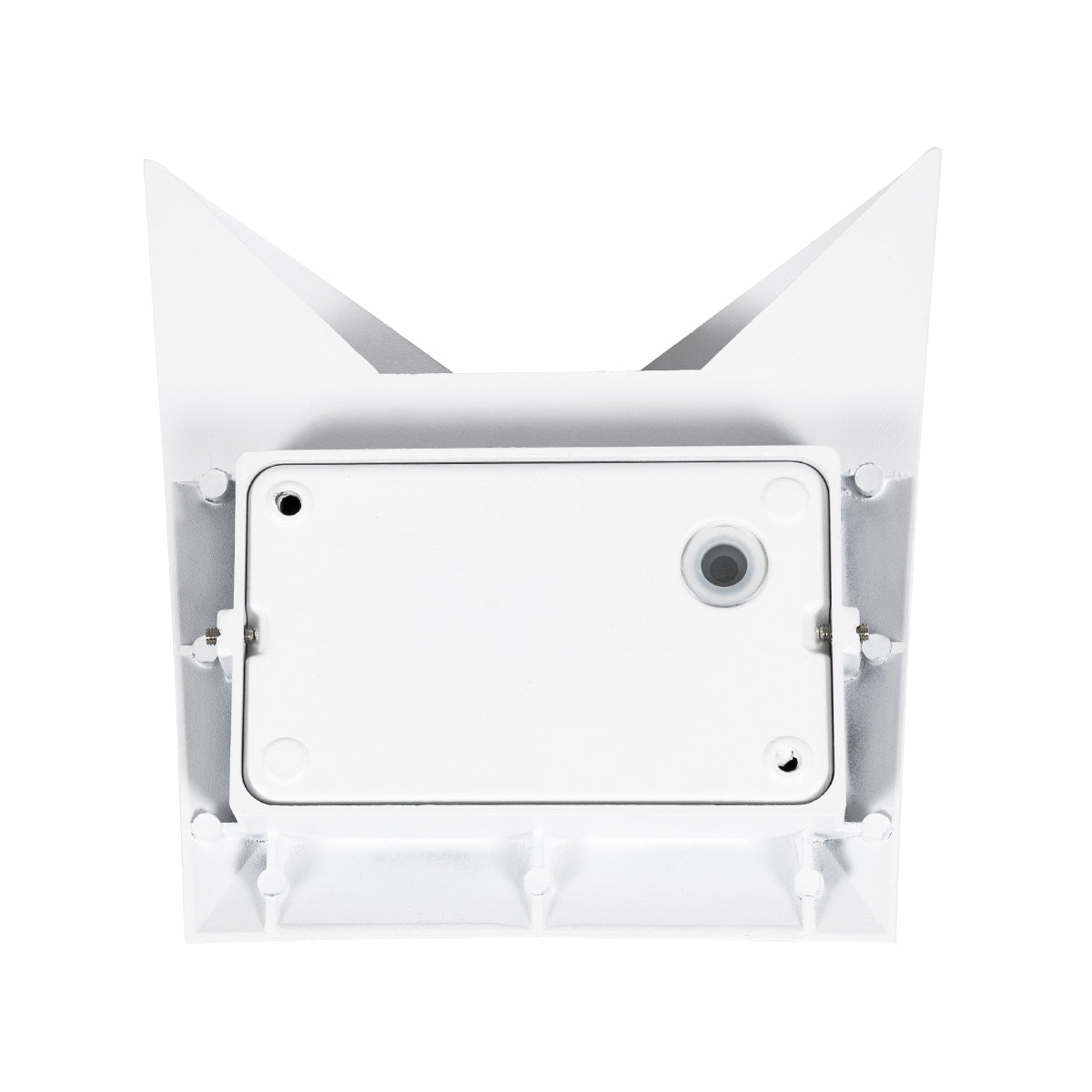 STEALTH 60518 Φωτιστικό Τοίχου - Απλίκα Αρχιτεκτονικού Φωτισμού Εσωτερικού/Εξωτερικού Χώρου Up or Down LED 10W 1000lm 60° AC220-240V Αδιάβροχο IP65 - Σώμα Αλουμινίου & Tempered Glass - Μ17 x Π17 x Υ7.5cm - Θερμό Λευκό 2700K - Λευκό - Bridgelux Chip