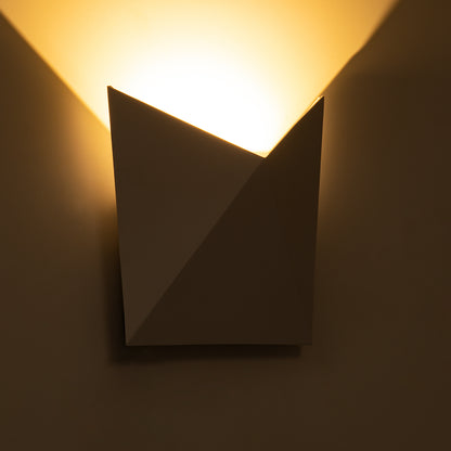 STEALTH 60518 Φωτιστικό Τοίχου - Απλίκα Αρχιτεκτονικού Φωτισμού Εσωτερικού/Εξωτερικού Χώρου Up or Down LED 10W 1000lm 60° AC220-240V Αδιάβροχο IP65 - Σώμα Αλουμινίου & Tempered Glass - Μ17 x Π17 x Υ7.5cm - Θερμό Λευκό 2700K - Λευκό - Bridgelux Chip