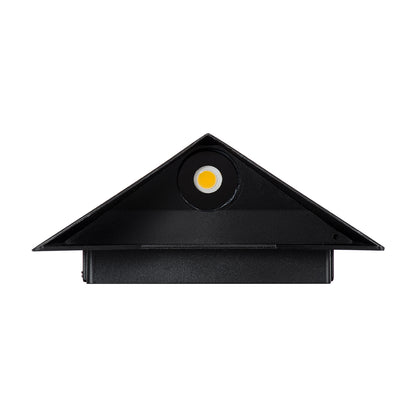 STEALTH 60520 Φωτιστικό Τοίχου - Απλίκα Αρχιτεκτονικού Φωτισμού Εσωτερικού/Εξωτερικού Χώρου Up or Down LED 10W 1000lm 60° AC220-240V Αδιάβροχο IP65 - Σώμα Αλουμινίου & Tempered Glass - Μ17 x Π17 x Υ7.5cm - Θερμό Λευκό 2700K - Μαύρο - Bridgelux Chip