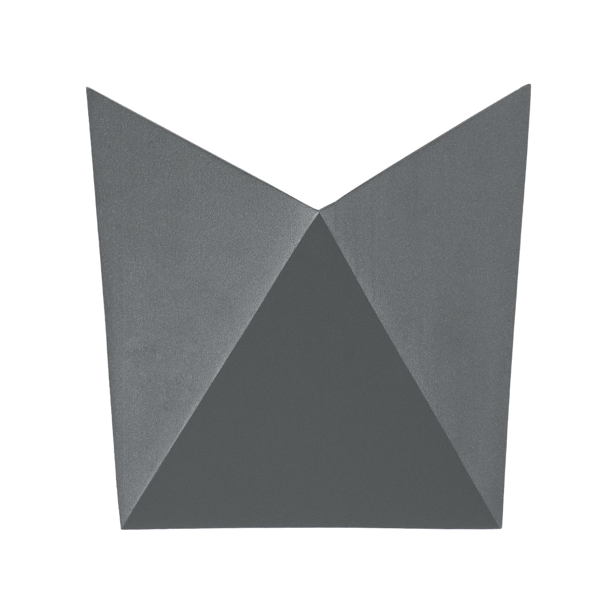 STEALTH 60522 Μοντέρνο Φωτιστικό Τοίχου - Απλίκα LED 10W 1100lm 60° AC 220-240V Αδιάβροχο IP65 Φυσικό Λευκό 4500K - Bridgelux COB Chip & TÜV SÜD Driver - Γκρι Ανθρακί Ματ - Μ17 x Π7.5 x Υ17