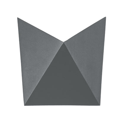 STEALTH 60522 Μοντέρνο Φωτιστικό Τοίχου - Απλίκα LED 10W 1100lm 60° AC 220-240V Αδιάβροχο IP65 Φυσικό Λευκό 4500K - Bridgelux COB Chip & TÜV SÜD Driver - Γκρι Ανθρακί Ματ - Μ17 x Π7.5 x Υ17